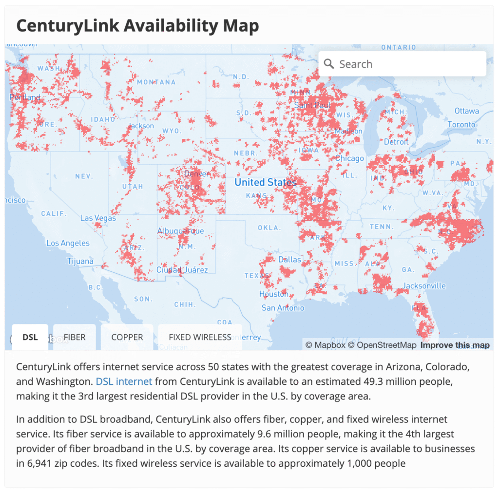 CenturyLink outage map June 2025